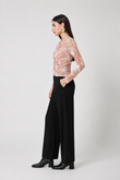 Blusa Assimétrica Chalie Tule Dye Bege