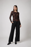 Blusa Drapeada Chalie Fluity Onça