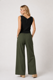 Blusa com detalhe Torcido Lateral Flavia Preto Viscose Sarja
