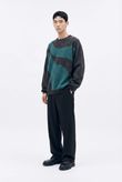Blusa Oversized Waves Mohair Knit Black