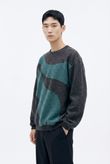 Blusa Oversized Waves Mohair Knit Black