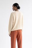 Blusa Oversized Montreal Mohair Knit Ivory