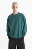Blusa Oversized Montreal Mohair Knit Petroleo
