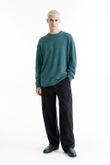 Blusa Oversized Montreal Mohair Knit Petroleo