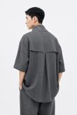 Camisa Oversized Petra Chumbo Cupro