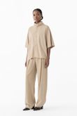 Camisa Oversized Petra Bege Cupro