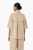 Camisa Oversized Petra Bege Cupro
