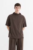 Blusa Ampla Phill Marrom Cupro