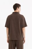 Blusa Ampla Phill Marrom Cupro