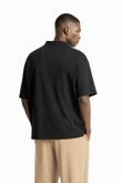 Blusa Ampla Phill Preto Cupro Skin