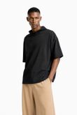Blusa Ampla Phill Preto Cupro Skin