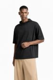 Blusa Ampla Phill Preto Cupro Skin