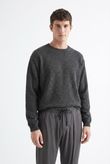 Blusa Oversized Montreal Mohair Knit Black
