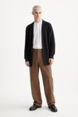 Cardigan Oversized de Tricot North Preto  - U