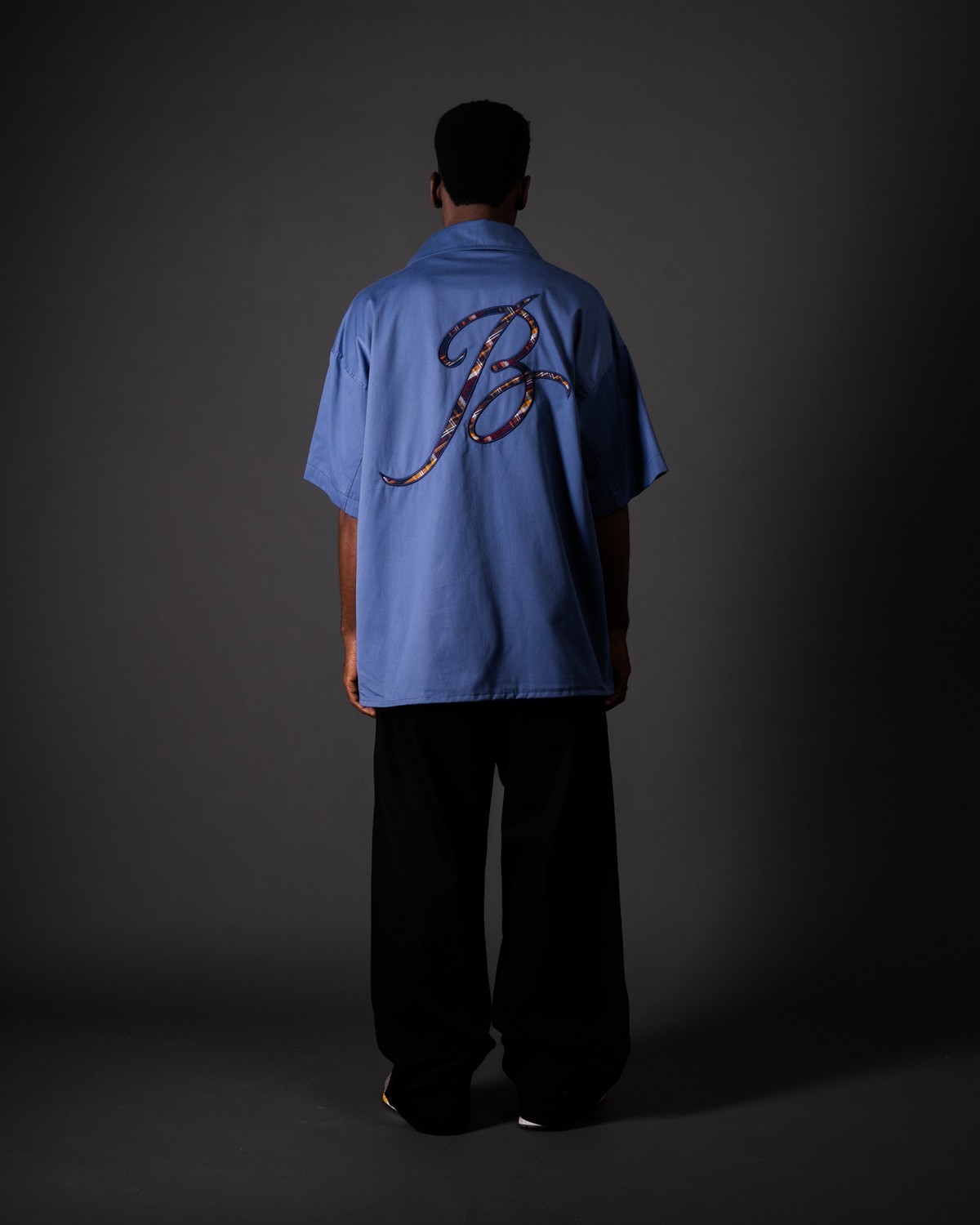Camisa de Botão B Azul - BARRA CREW