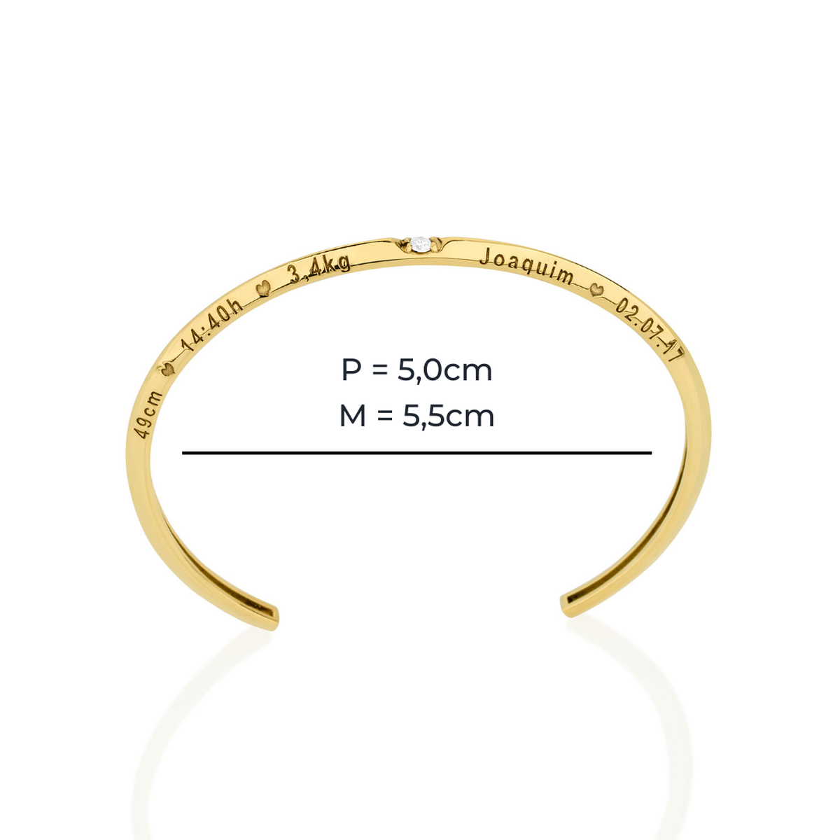 Bracelete Ana em Ouro 18k