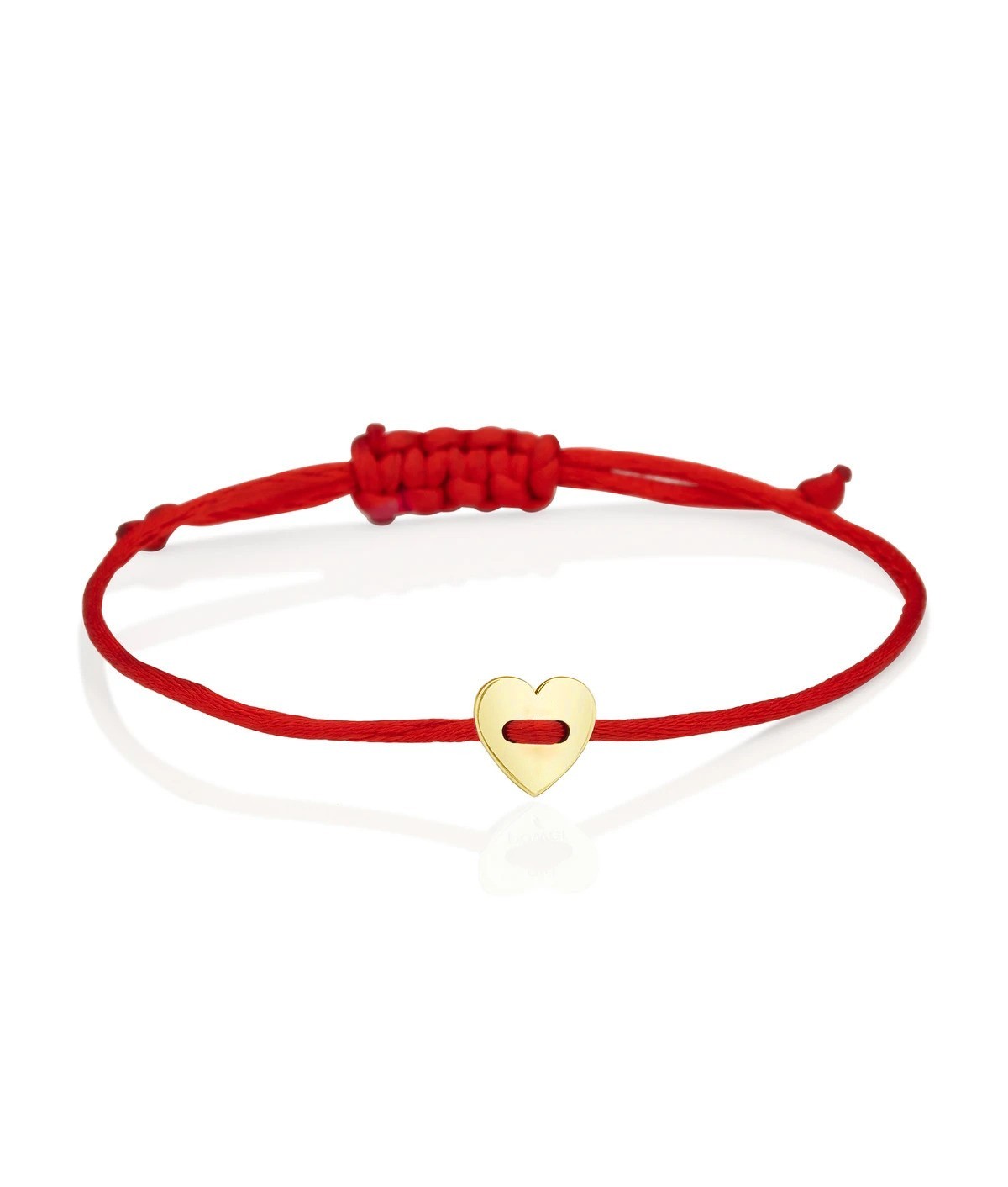 Pulseira fio de seda Coração (tamanho infantil disponível)