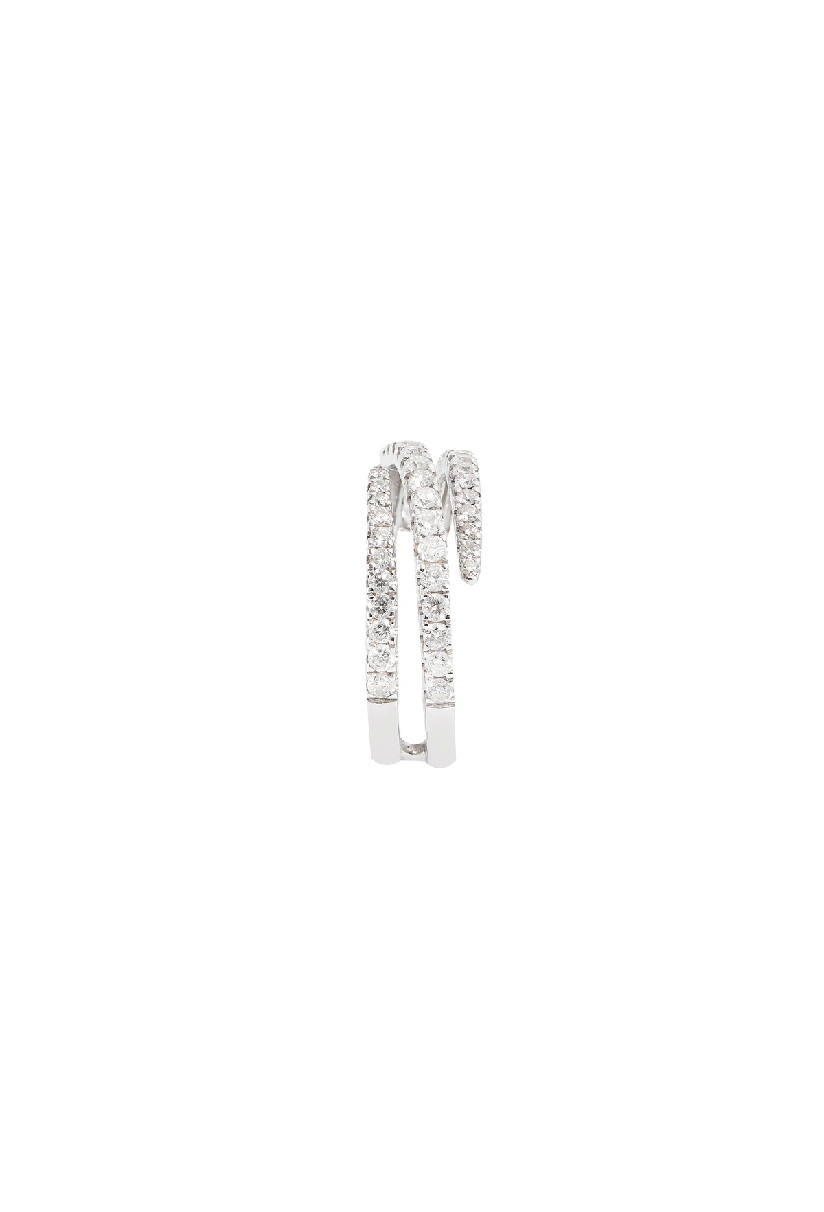 Anel Diamante Espiral