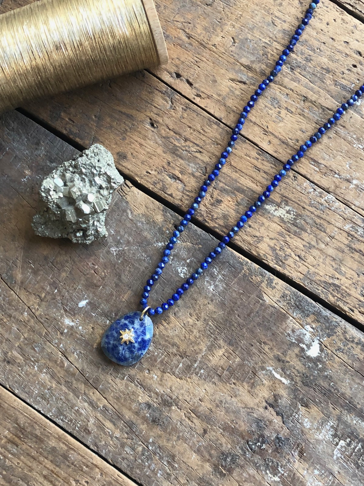Colar EVA Lápis Lazuli/Lápis Lazuli