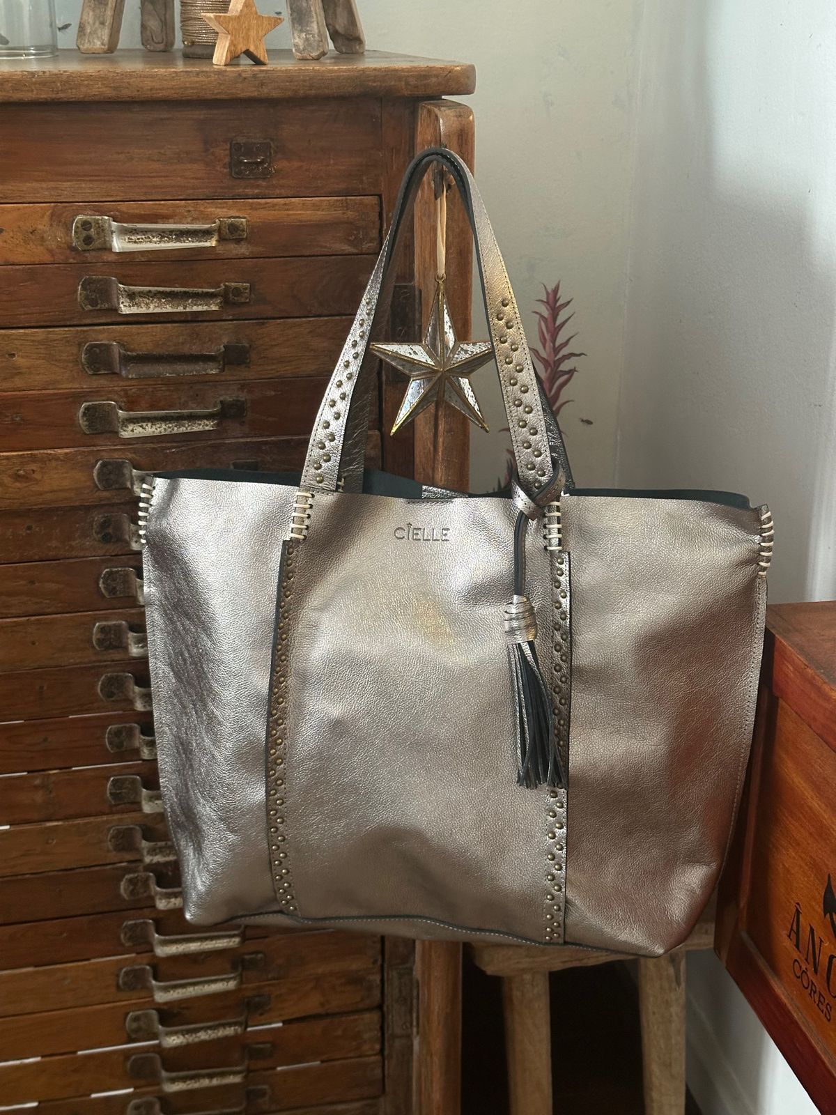 Bolsa TOTE Prateada