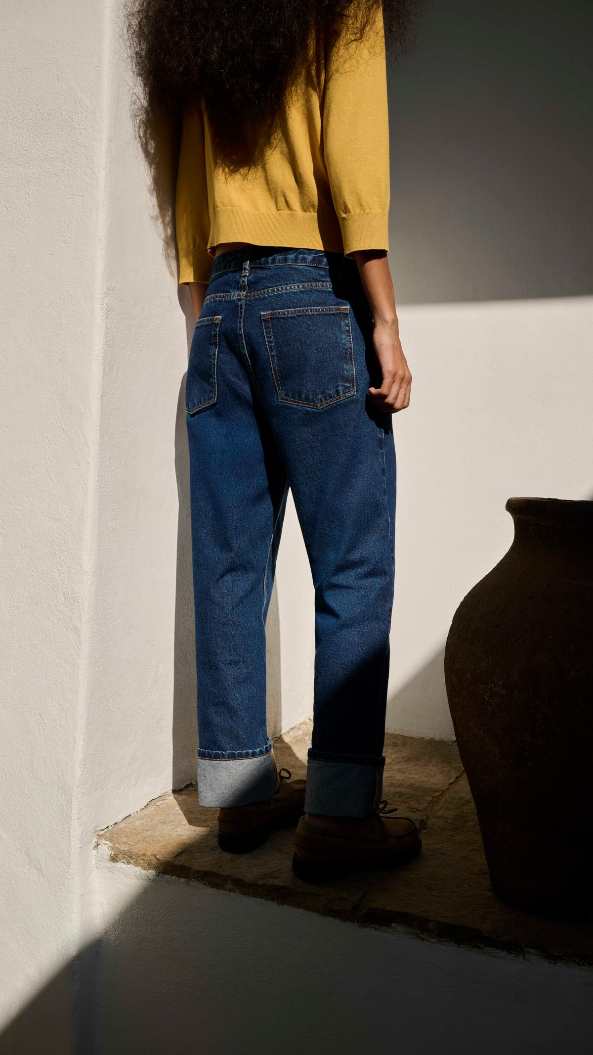 CALÇA JEANS RETA