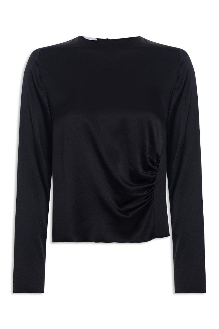 BLUSA SEDA FRANZIDO