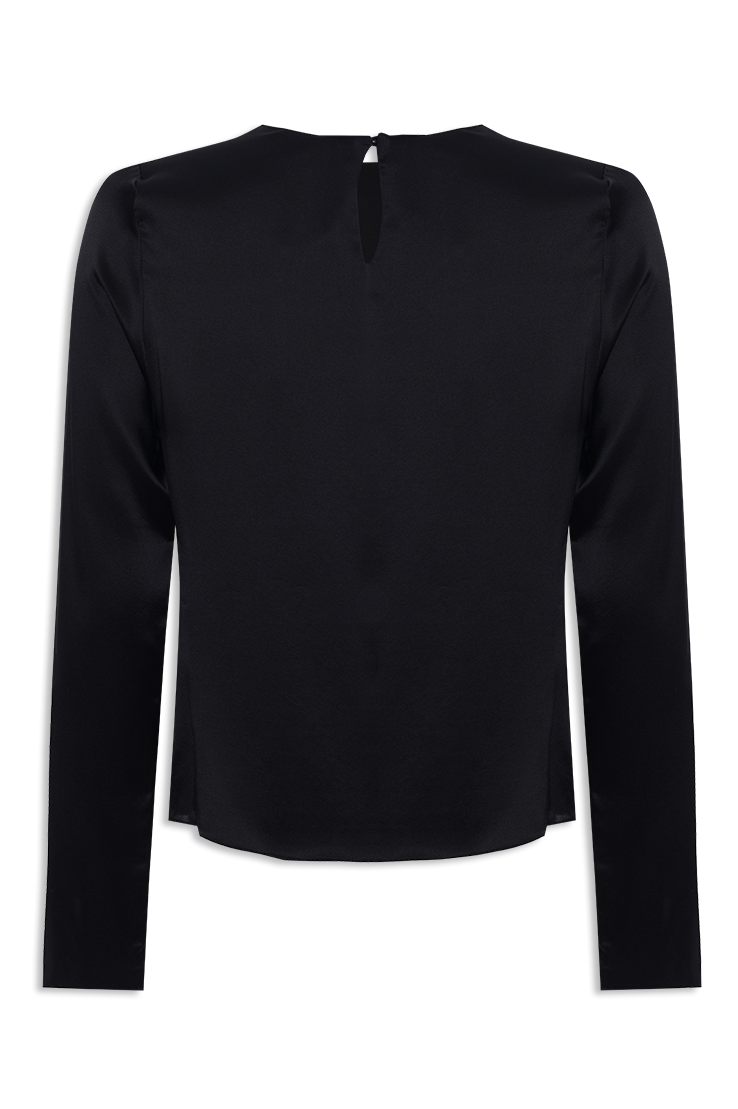 BLUSA SEDA FRANZIDO