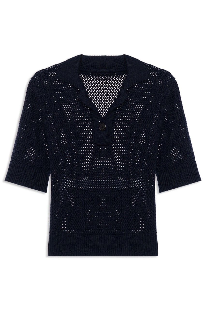 POLO MC TRICOT STITCH