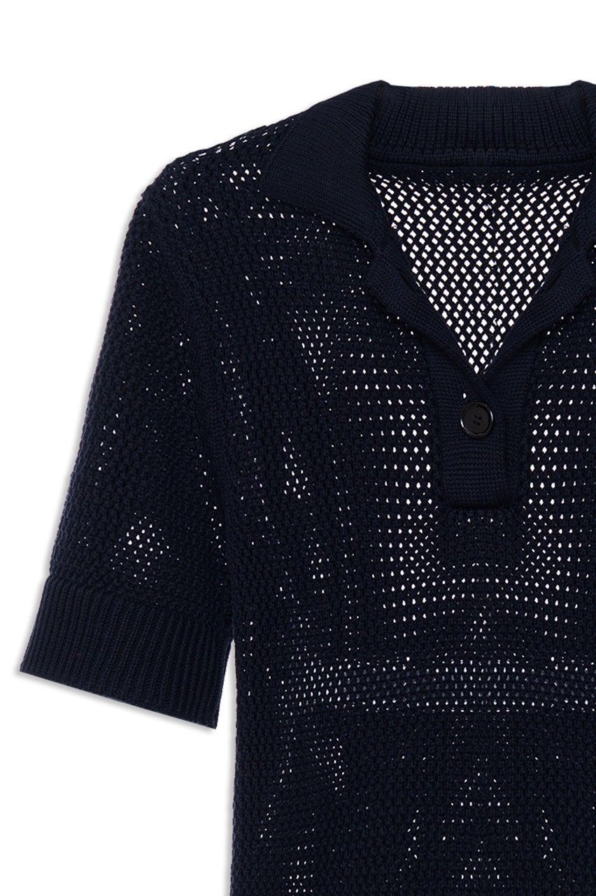 POLO MC TRICOT STITCH