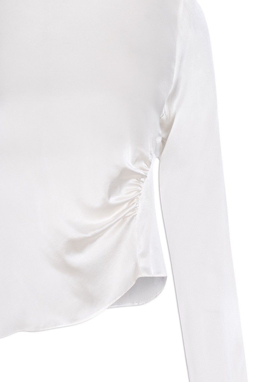 BLUSA SEDA FRANZIDO