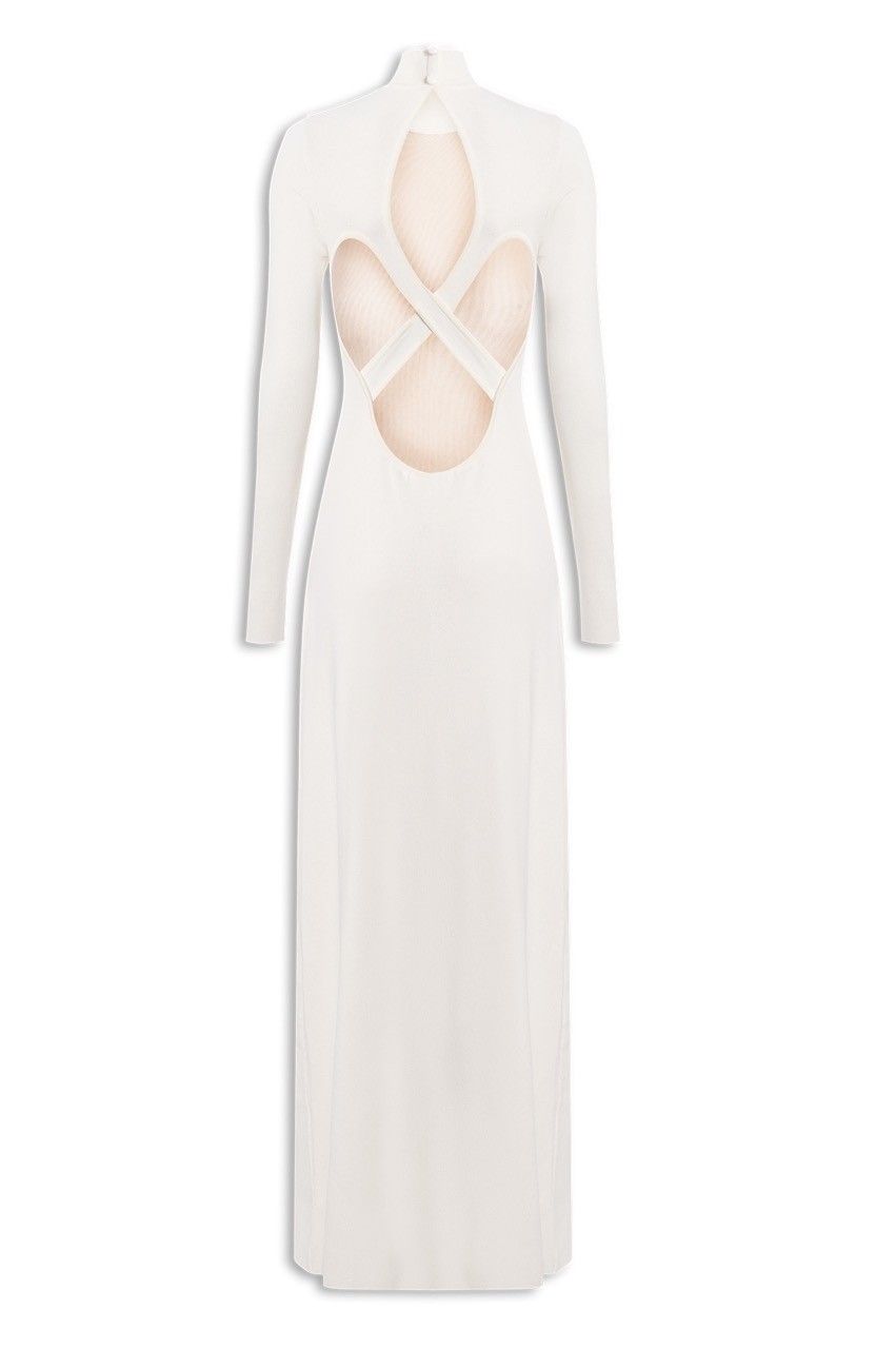 VESTIDO DECOTE  COSTAS TRICOT