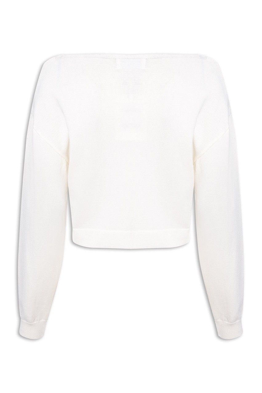 BLUSA GOLA V CURTA TRICOT