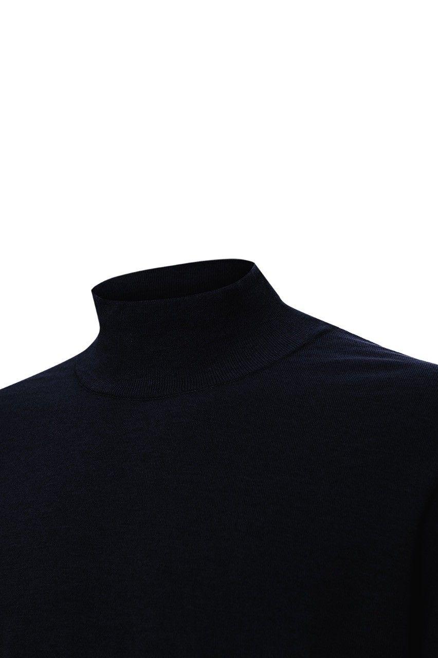 BLUSA GOLA ALTA TRICOT LÃ