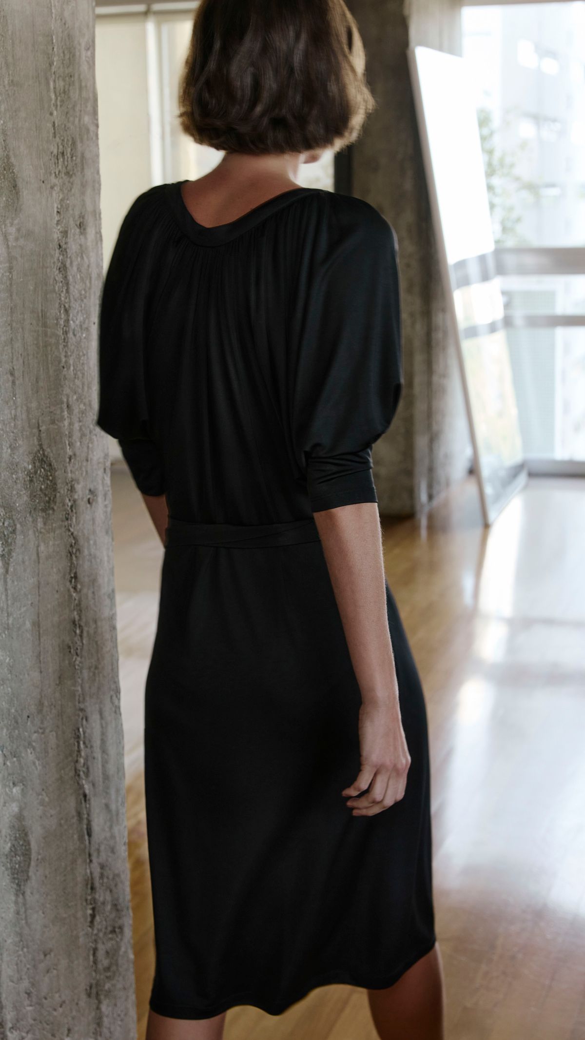 VESTIDO JERSEY DRAPEADO VERA