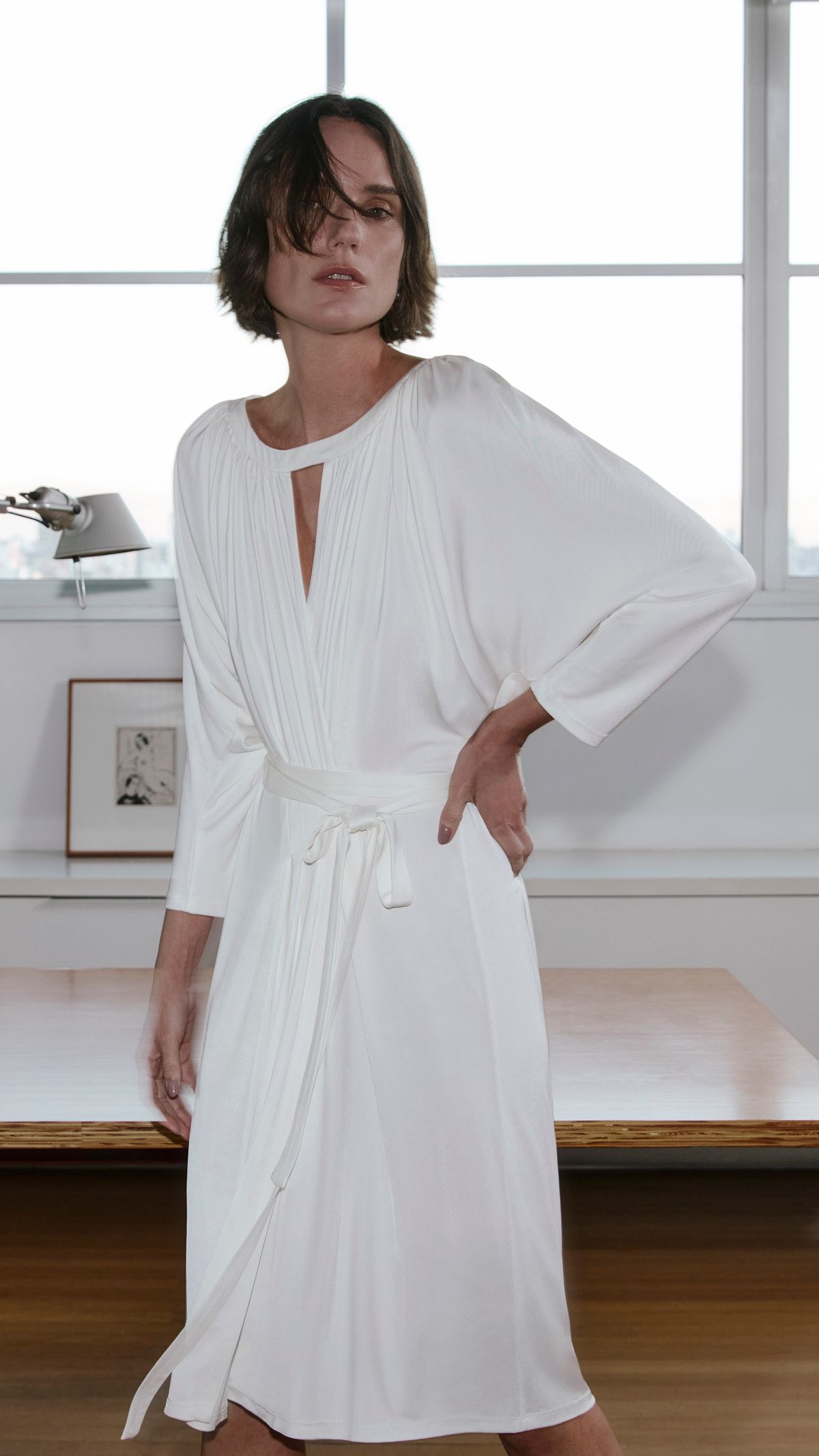 VESTIDO JERSEY DRAPEADO VERA