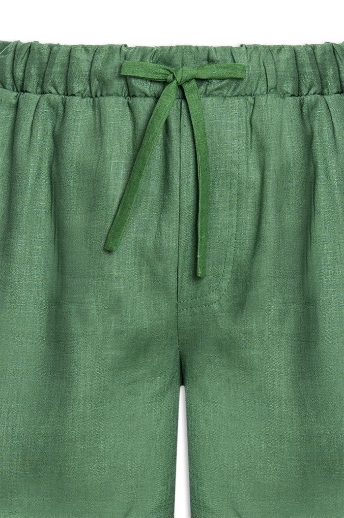 SHORT AJOUR LINHO
