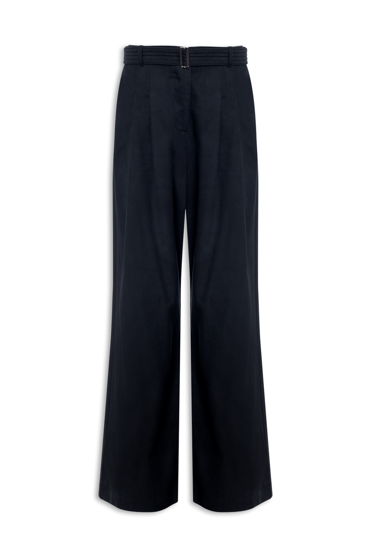 CALÇA AMPLA PREGAS CINTO