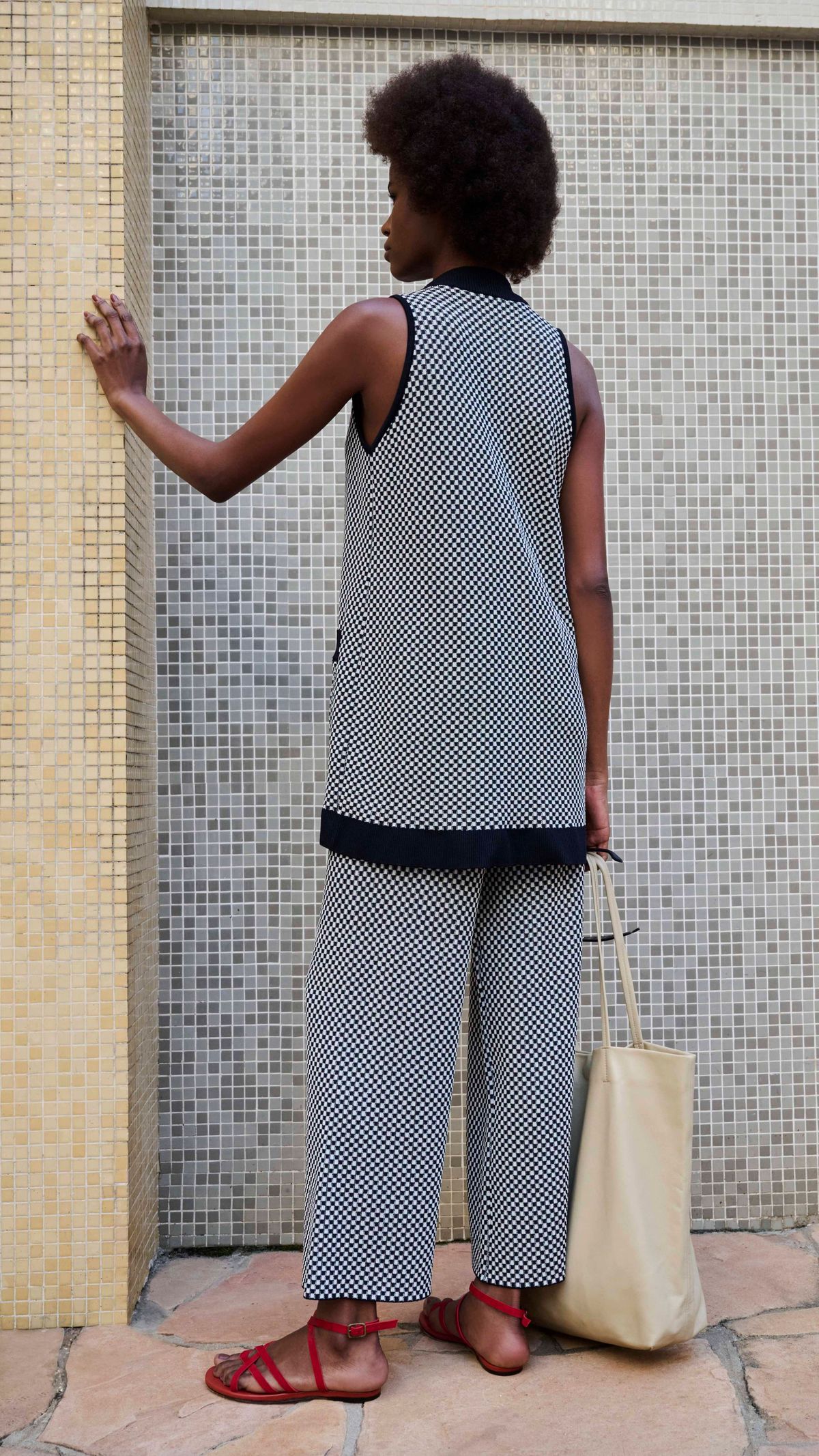 TÚNICA VICHY TRICOT