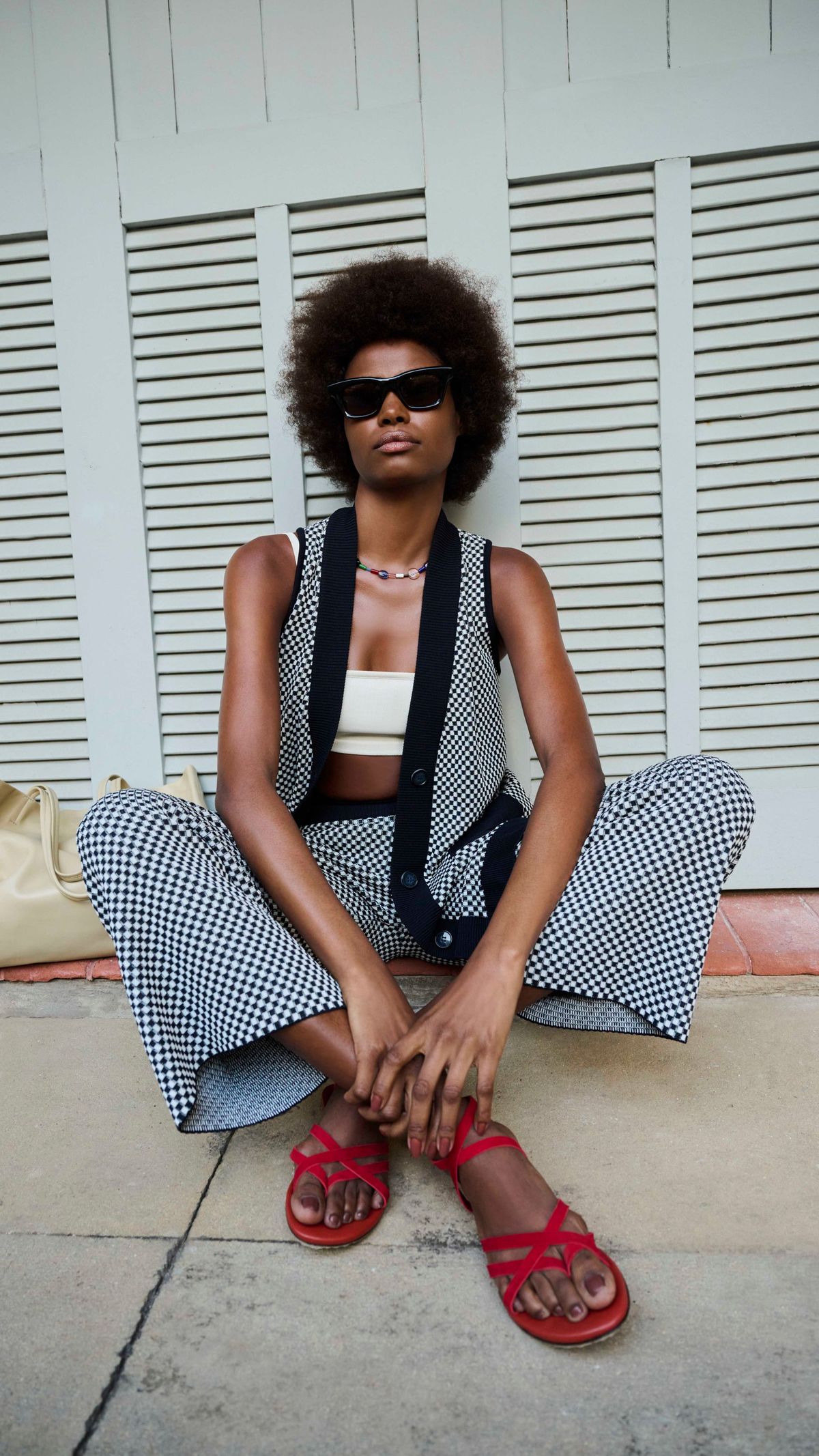 TÚNICA VICHY TRICOT
