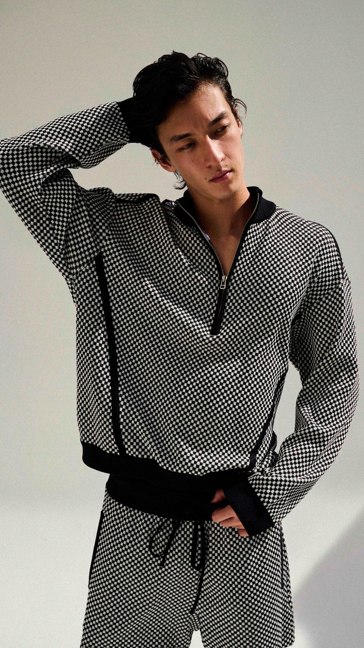 SWEATER XADREZ TRICOT