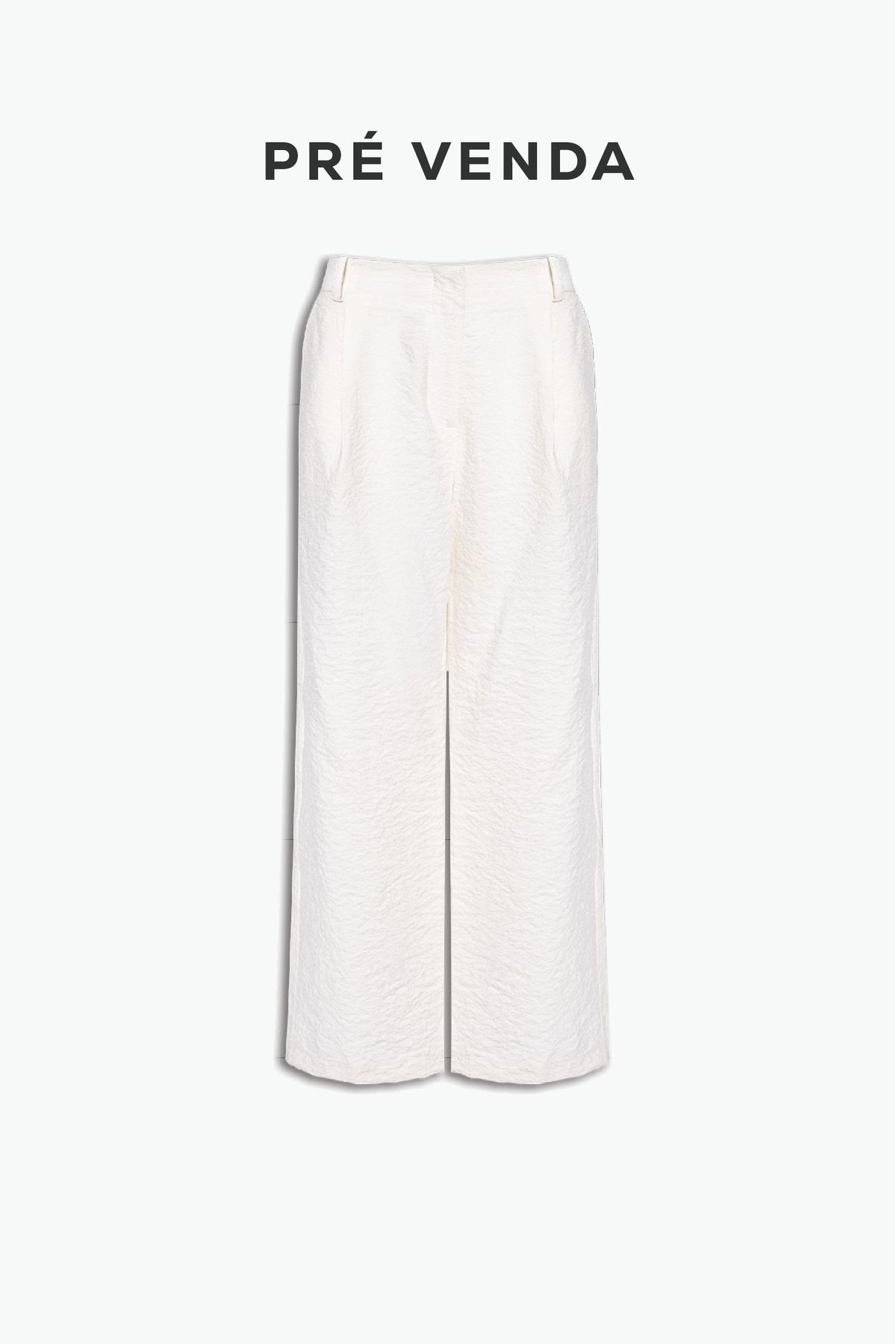 CALÇA SEDA COM PREGAS