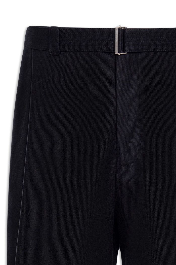 CALÇA AMPLA PREGA CINTO