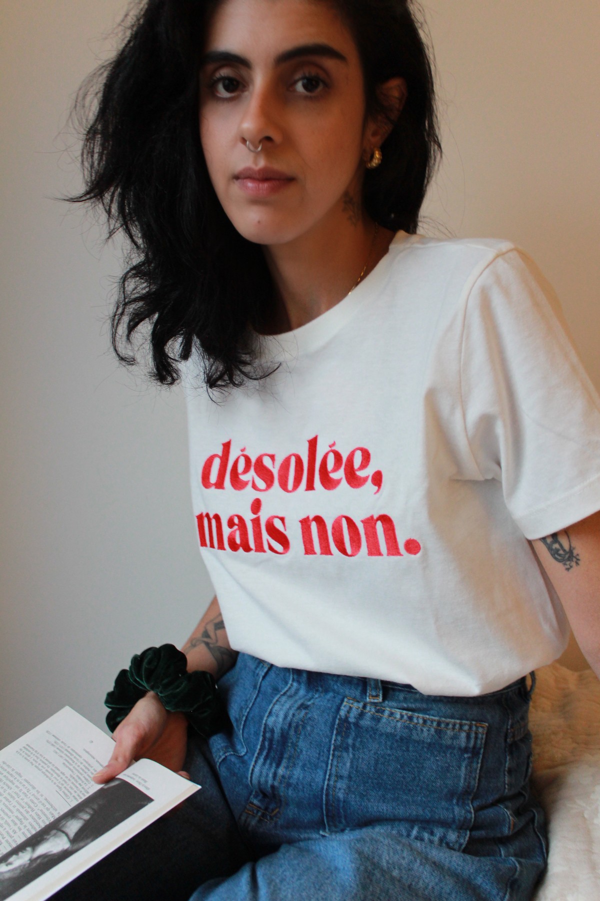 Camiseta désolée rouge