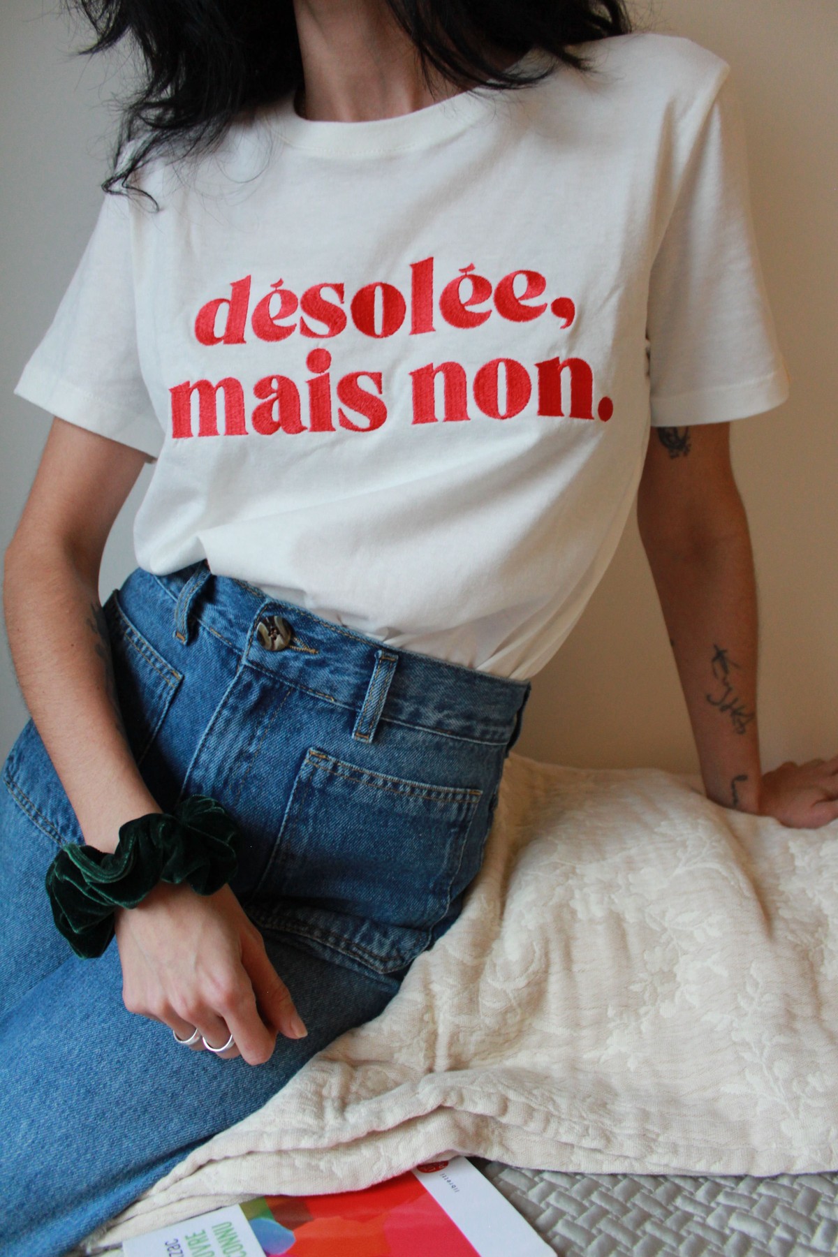 Camiseta désolée rouge