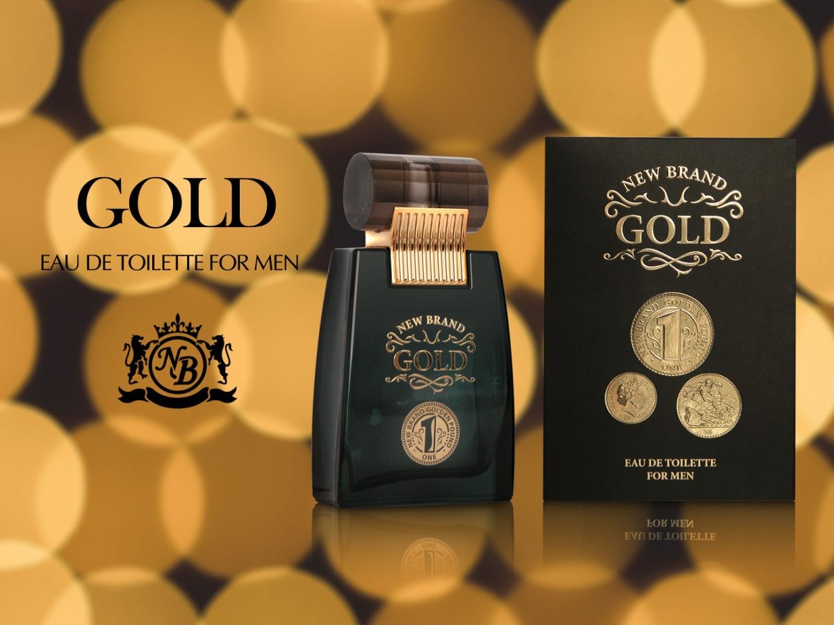 Perfume Masculino New Brand Gold com menor preço