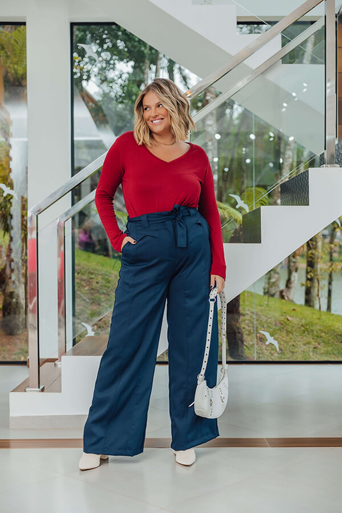 Macacão Plus Size Jeans Pesponto