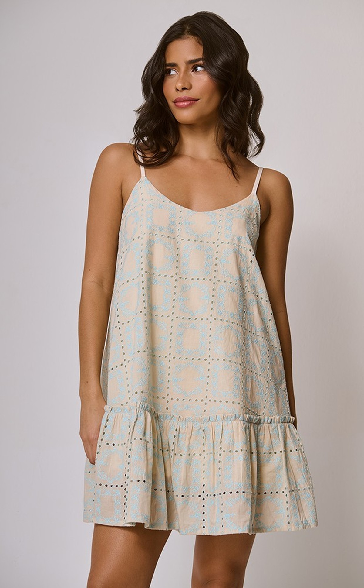 Vestido Flowy Laise Acqua