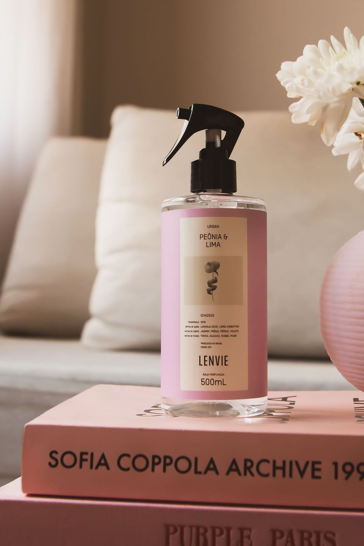 Água Perfumada 500 ml | Peônia & Lima - Urban
