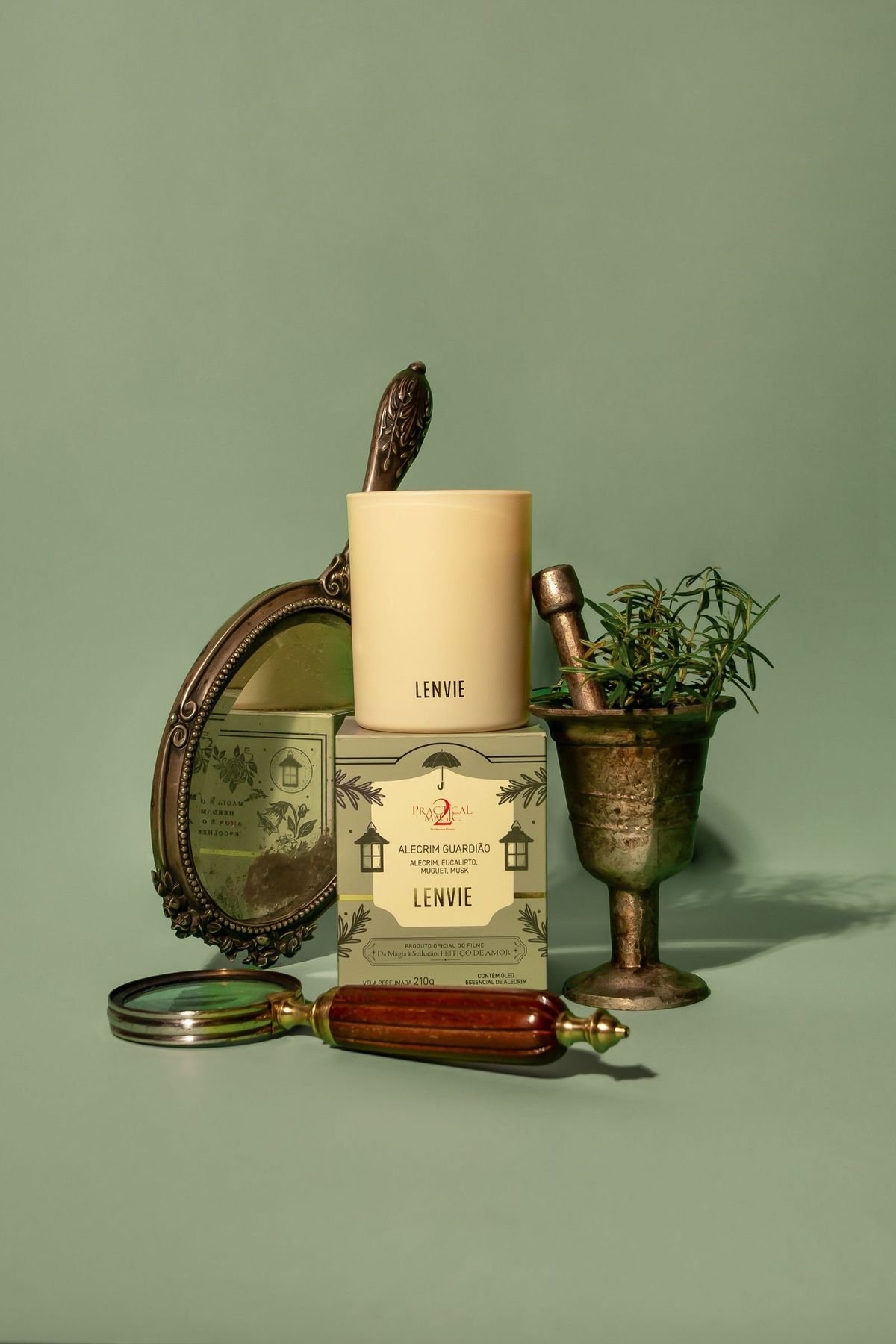Vela Perfumada 210 g | Alecrim Guardião - Practical Magic