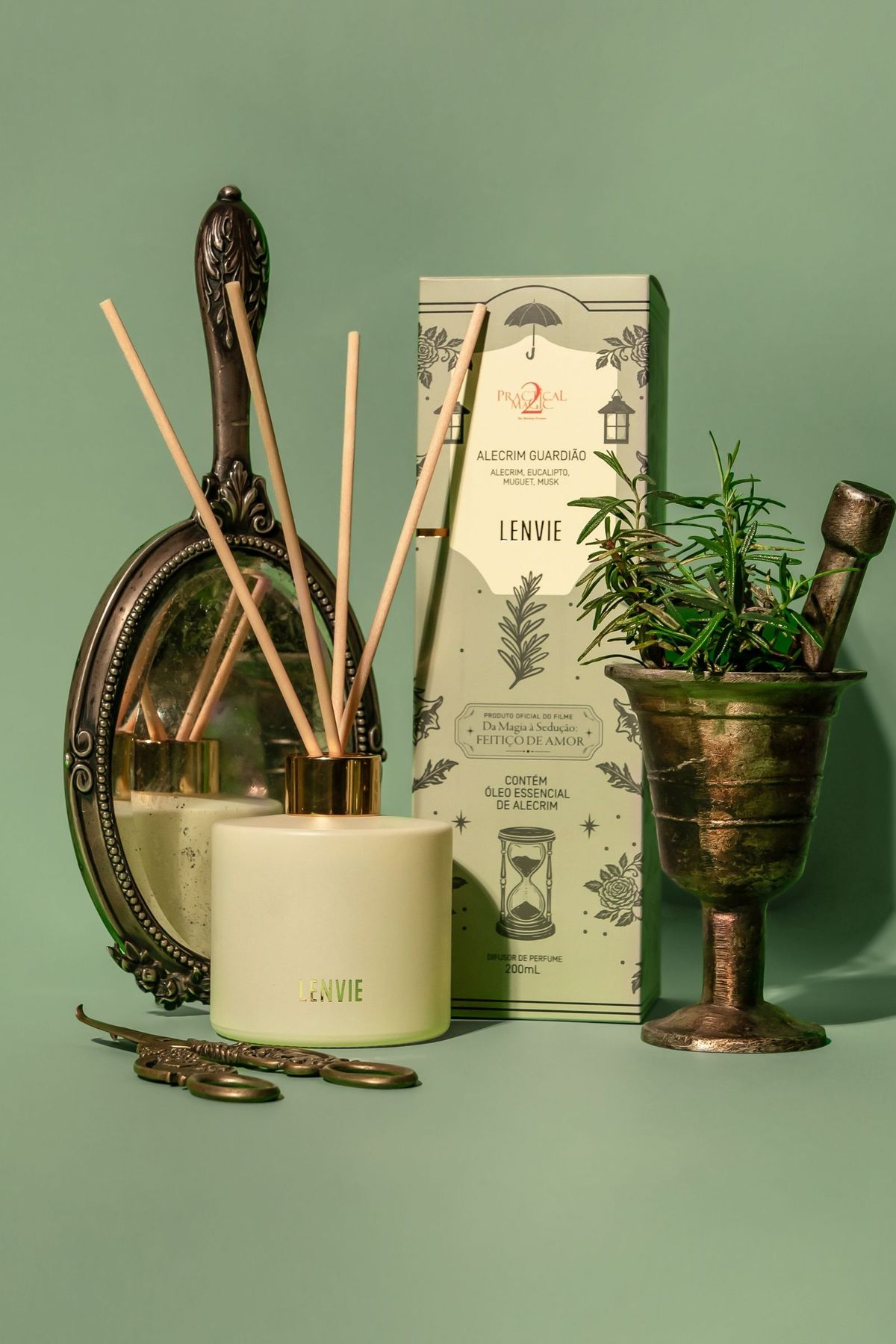 Difusor de Perfume 200 ml | Alecrim Guardião - Practical Magic